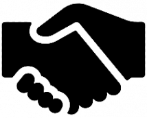 gallery/handshake icon flowline